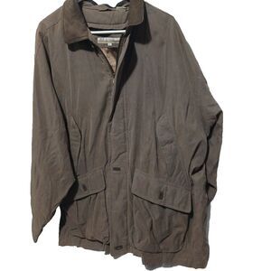 perry ellis mens size xl brown coat  filler 80 percent down 20 waterfowl